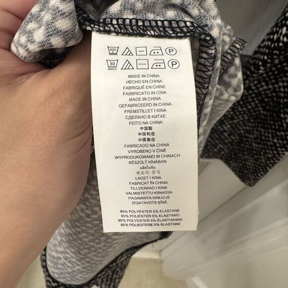 Michael Kors Fit & Flare Long Sleeve Speckled Mini Dress Size 12 Office Pockets - Picture 8 of 10